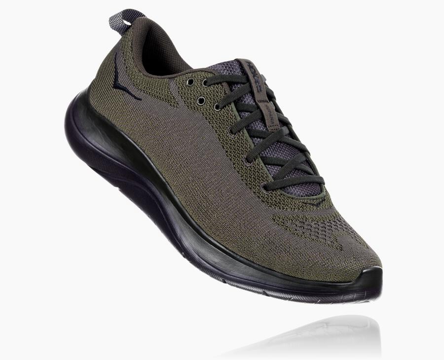 Hoka One One Mens Running Shoes - Hupana Flow - Brown - INYC79026